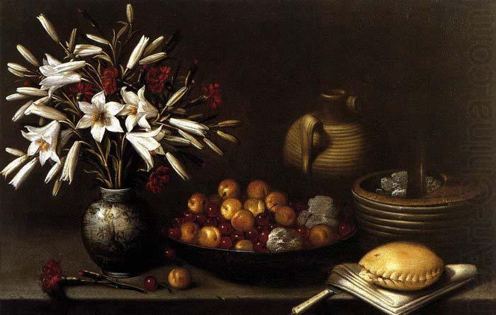 Still-Life with Flowers and Fruit, Francisco Barrera